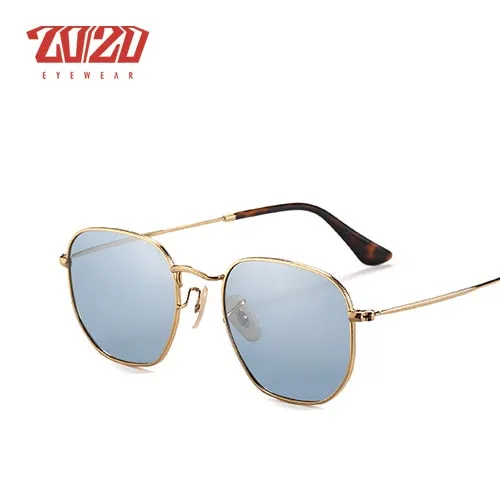 20/20 Polarized Square Metal Unisex Sunglasses 17033-2