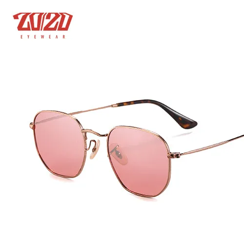 20/20 Polarized Square Metal Unisex Sunglasses 17033-2