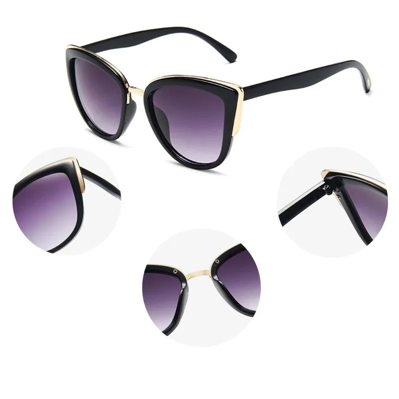 Anti-glare Cat Eye Gradient Sunglasses