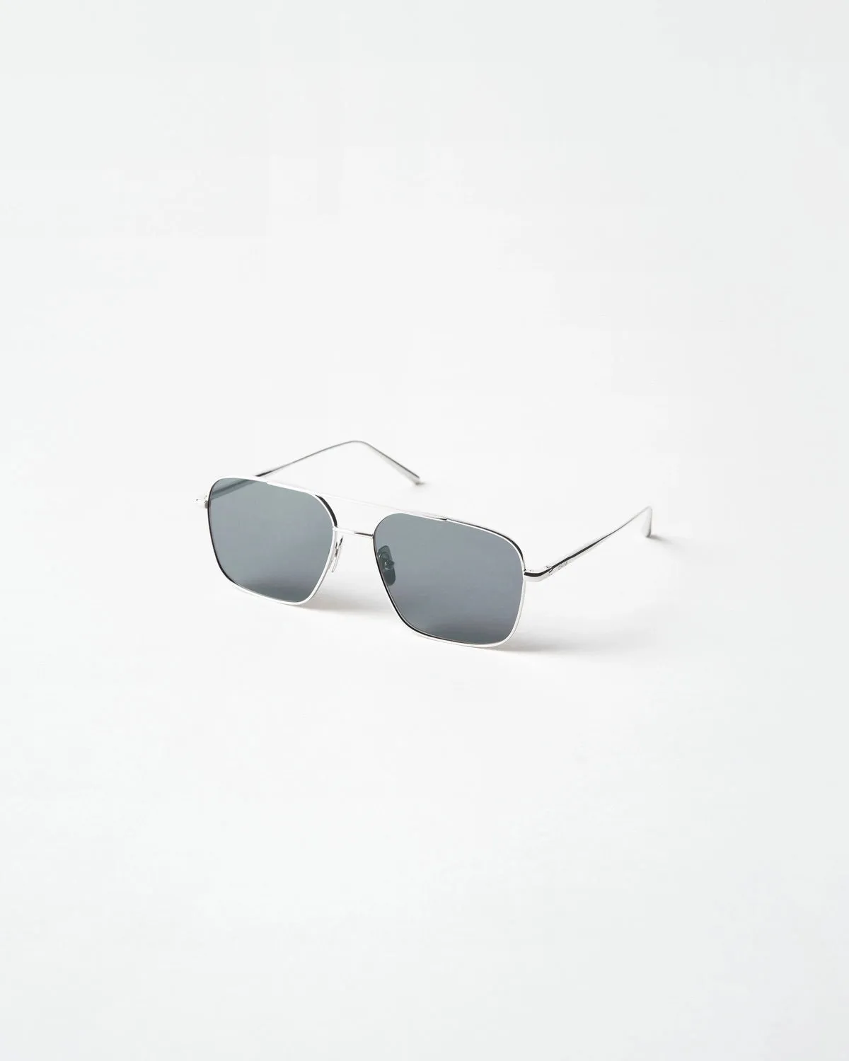 Aviator Sunglasses - Silver/Grey - O/S