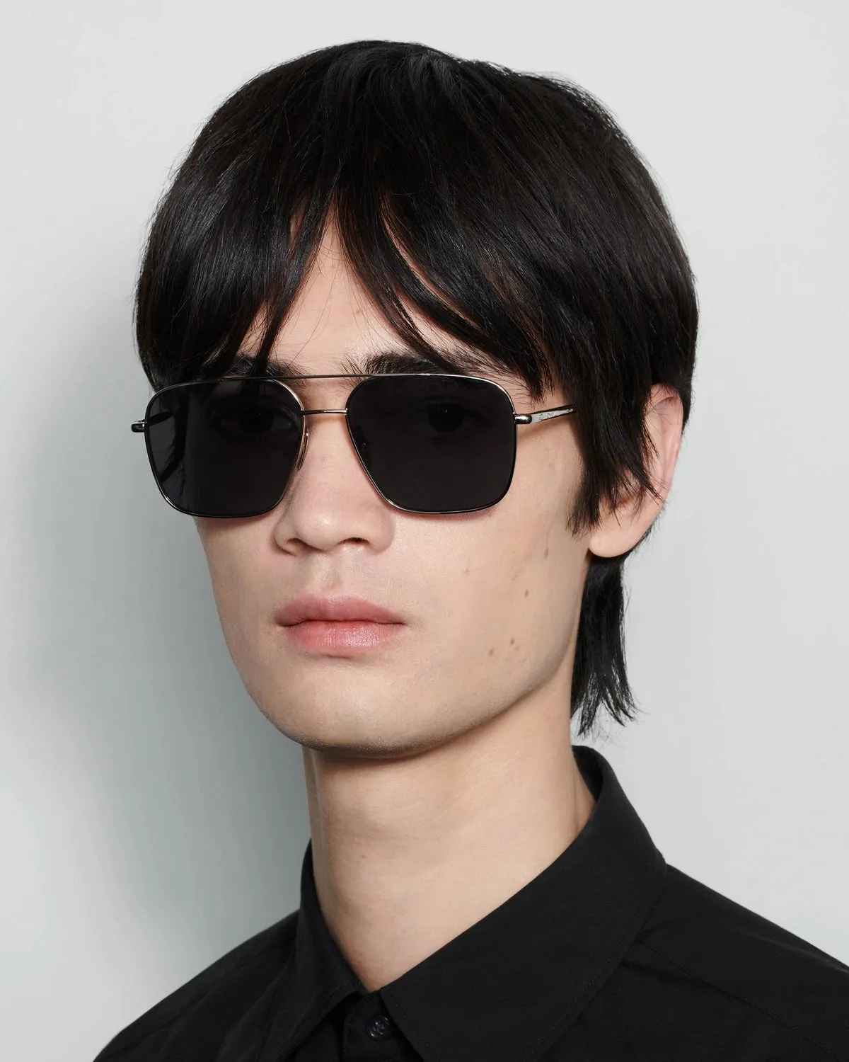 Aviator Sunglasses - Silver/Grey - O/S