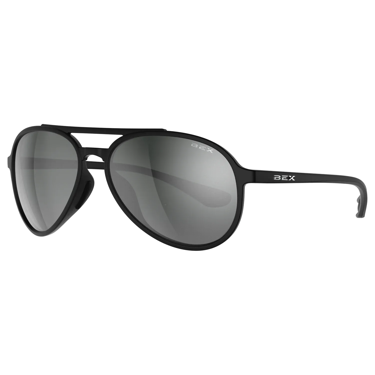 BEX Wesley Lite Black/Gray/Silver Sunglasses - S124BKGYSL