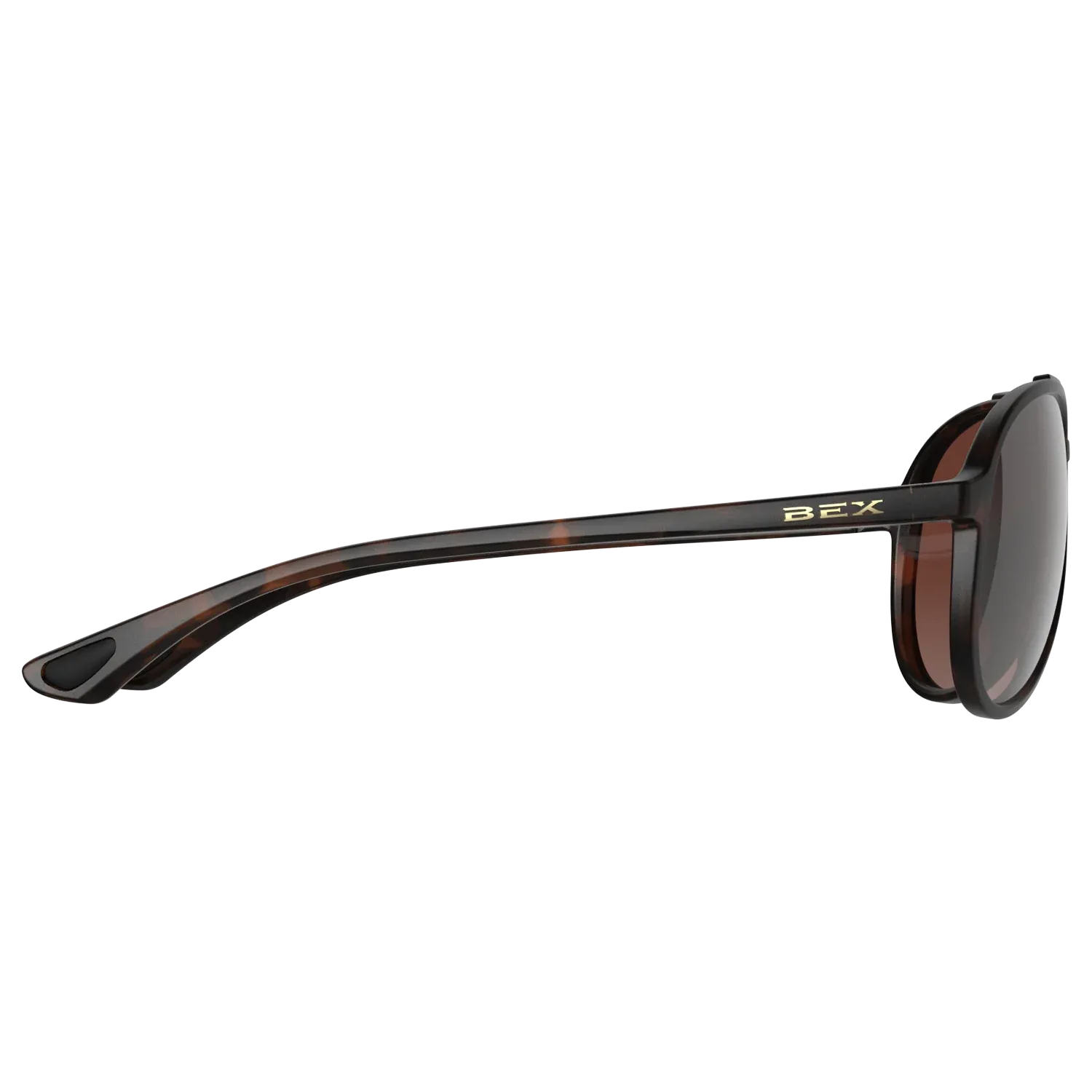 BEX Wesley Lite Tortoise Brown/Brown/Silver Sunglasses - S124TBBRSL