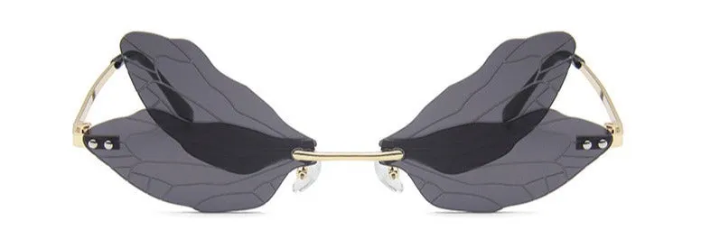 Black Butterfly Wing Sunglasses