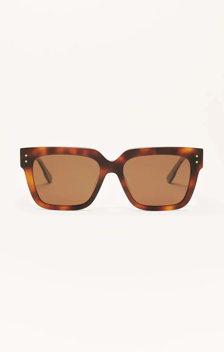 Brunch Time Sunglasses in Brown Tortoise - Brown