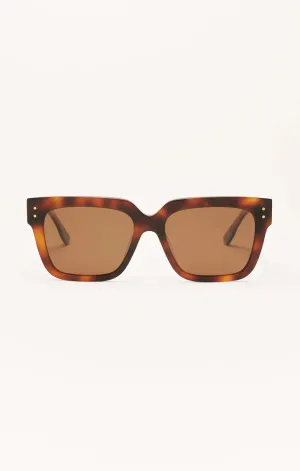 Brunch Time Sunglasses in Brown Tortoise - Brown