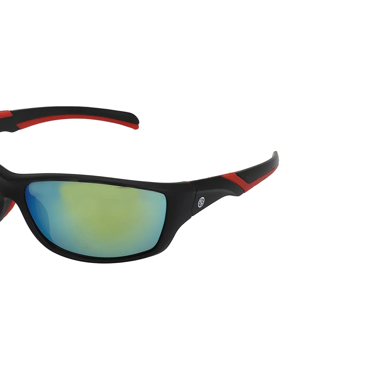 Carlton London Black & Red Toned Uv Protected Sports Sunglasses For Men