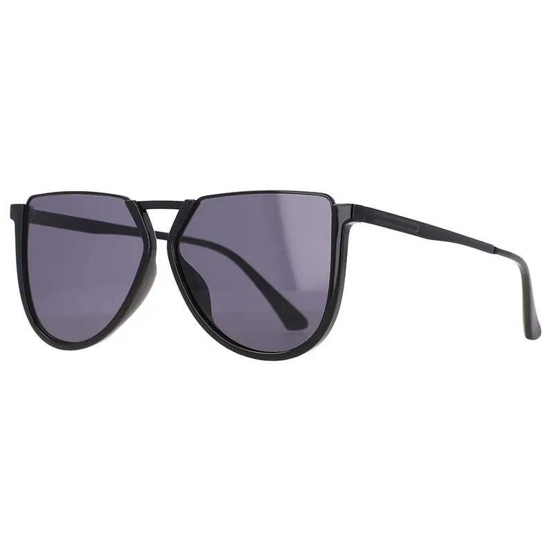 CCspace Women's Full Rim Alloy Polygonal Frame Sunglasses 48041