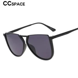 CCspace Women's Full Rim Alloy Polygonal Frame Sunglasses 48041