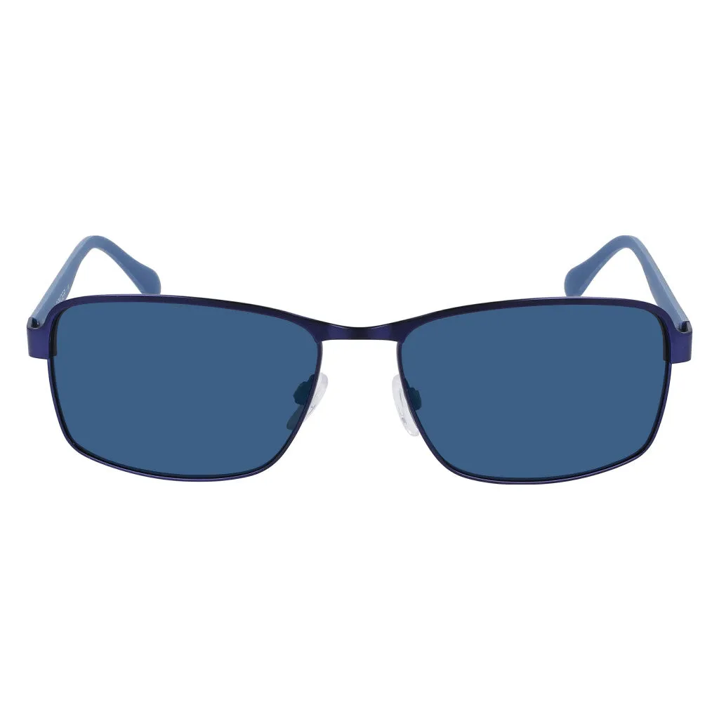 Classic Metal Rectangle Sunglasses - Navy