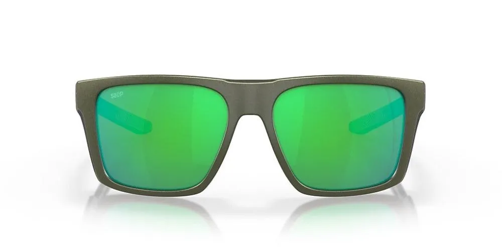 Costa Del Mar Lido Moss Metallic Frame - Green Mirror Plastic Lens - Polarized Sunglasses