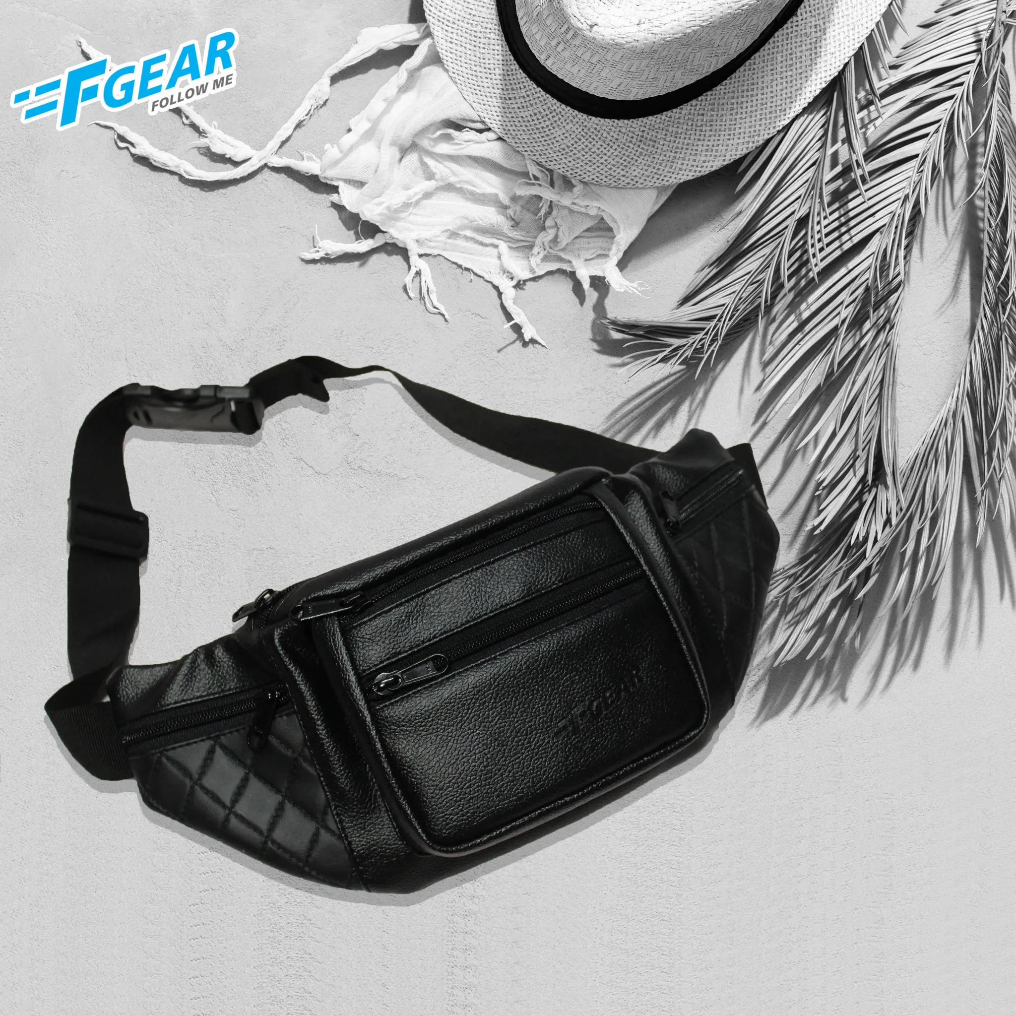 Czar Black Waist Bag