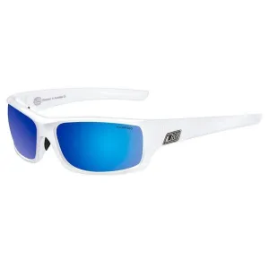 Dirty Dog Clank White/Blue Mirror Polarised Sunglasses