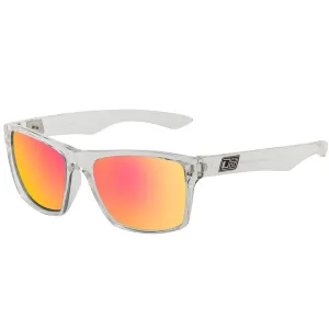 Dirty Dog Vendetta Crystal/Red Fusion Polarised Lens Sunglasses