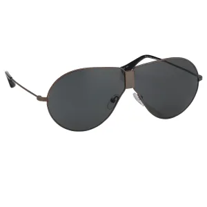 Dries Van Noten Men's Aviator Grey Sunglasses DVN20C4SUN