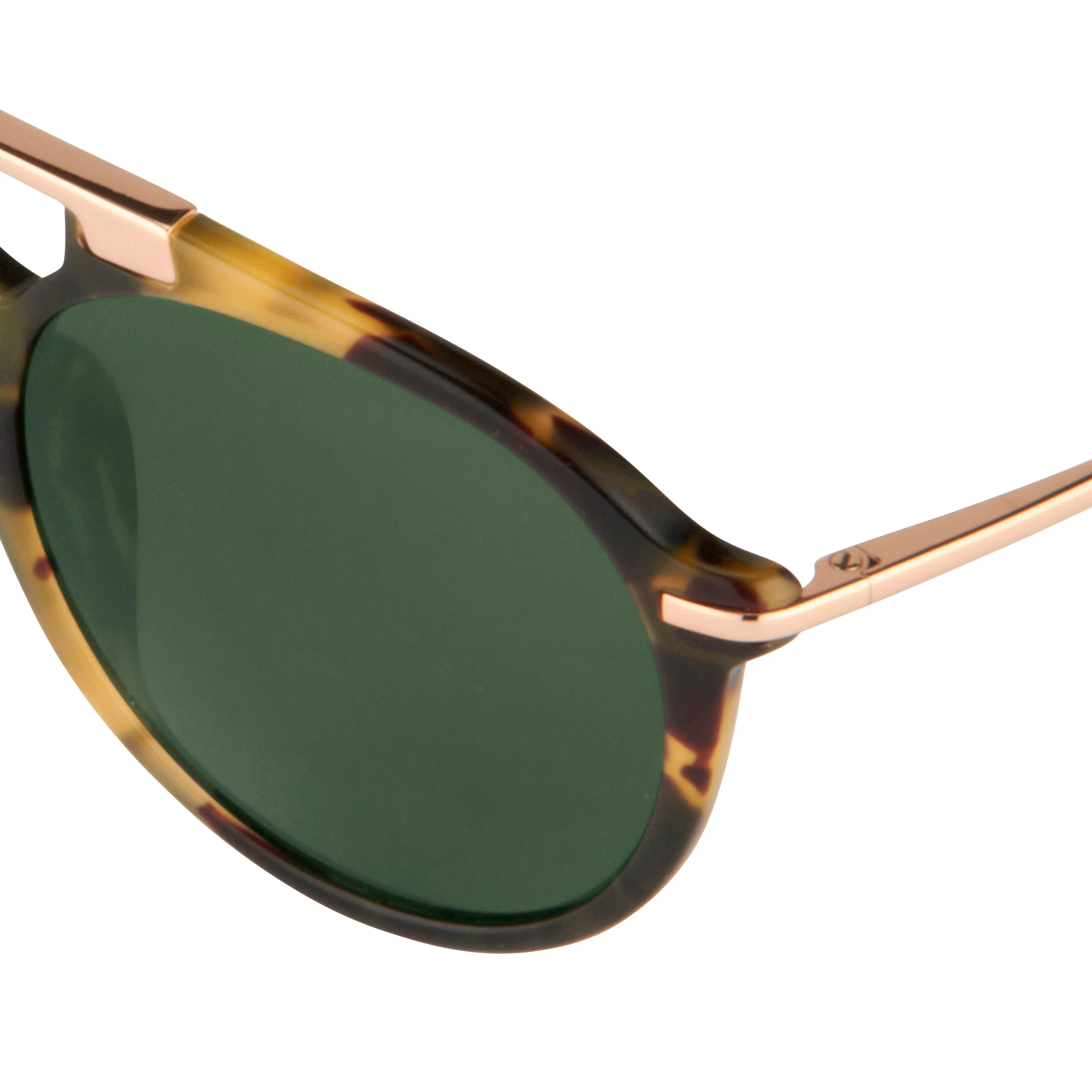 Dries Van Noten Unisex Round Green Sunglasses DVN54C4SUN