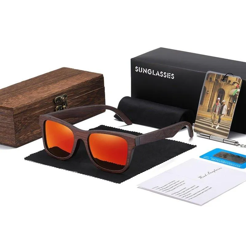 Eco-Friendly Handmade Bamboo Sunglasses with Gift Box - Stylish & Sustainable Eyewear