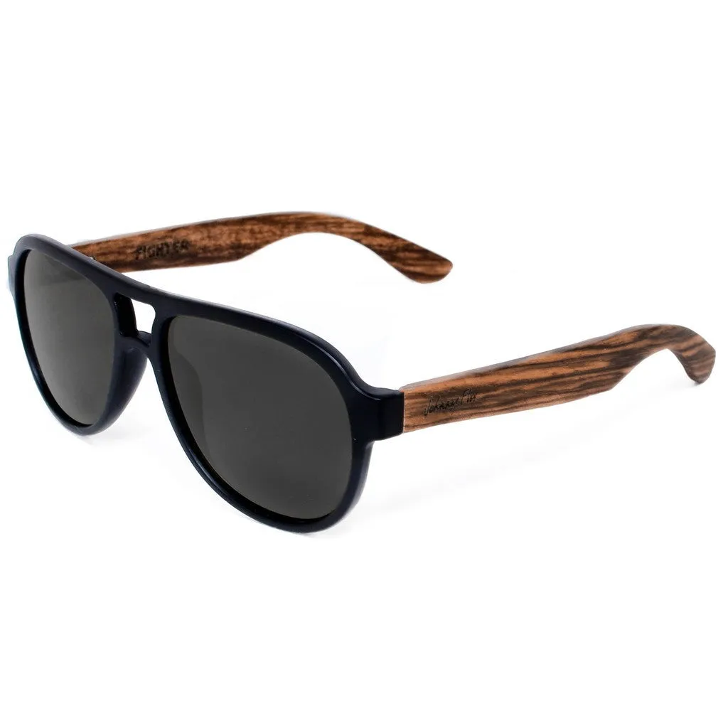 Fighter Zebrawood Sunglasses