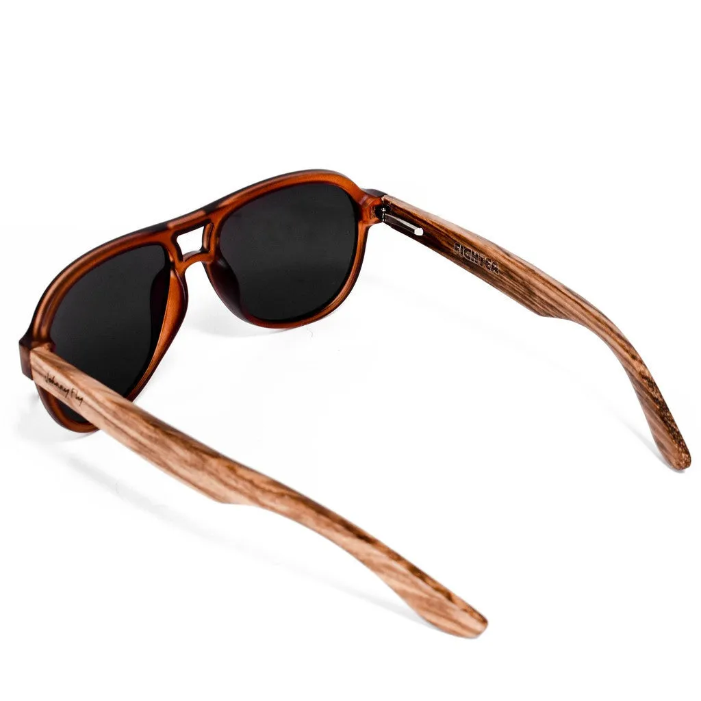 Fighter Zebrawood Sunglasses