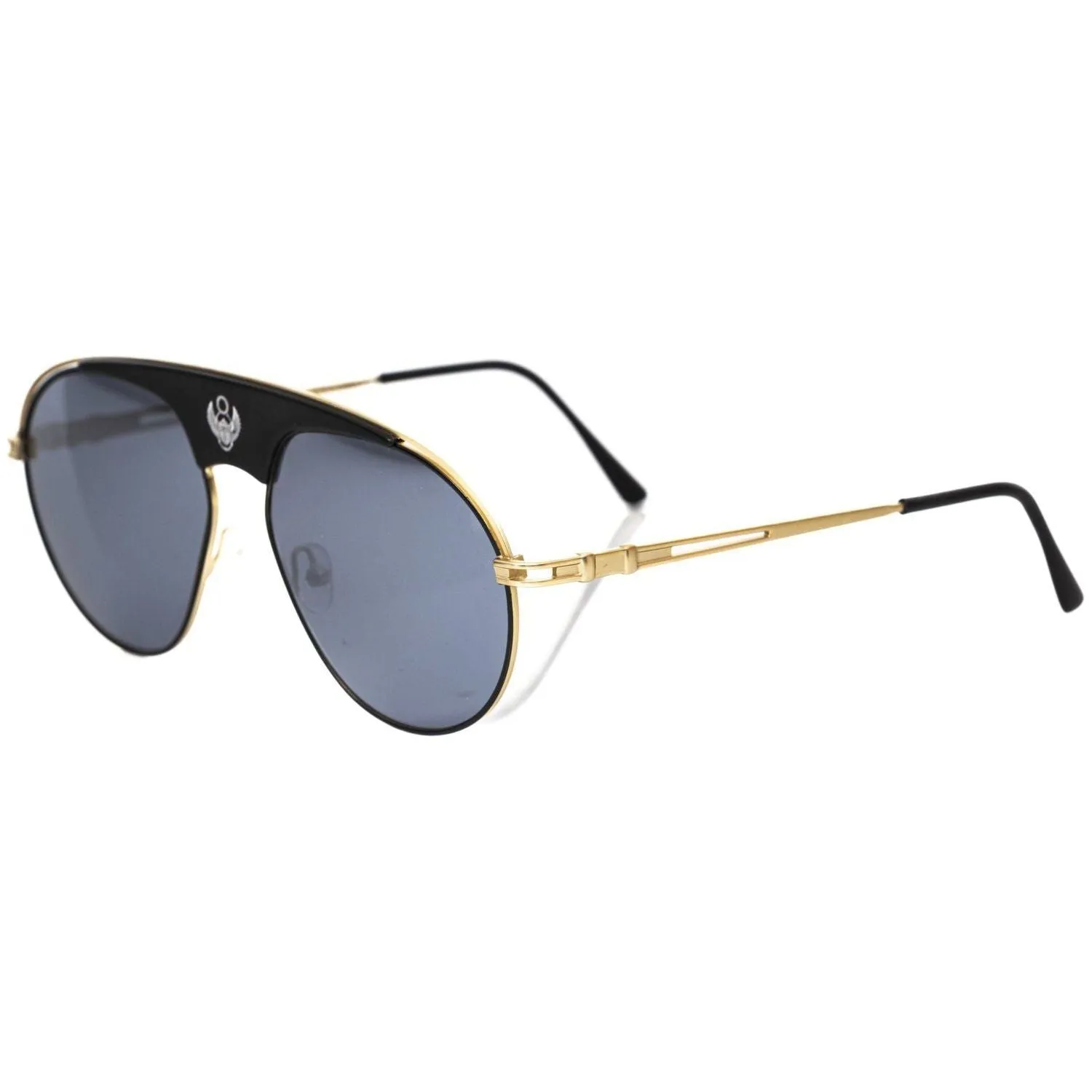 Frankie Morello Black Metallic Men's Sunglass