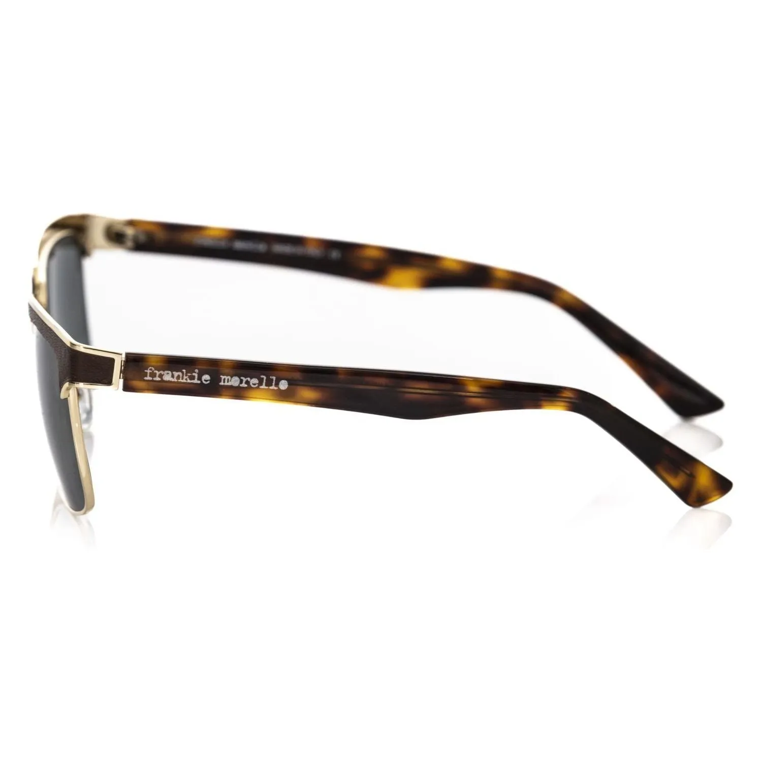 Frankie Morello Brown Metallic Men's Sunglass