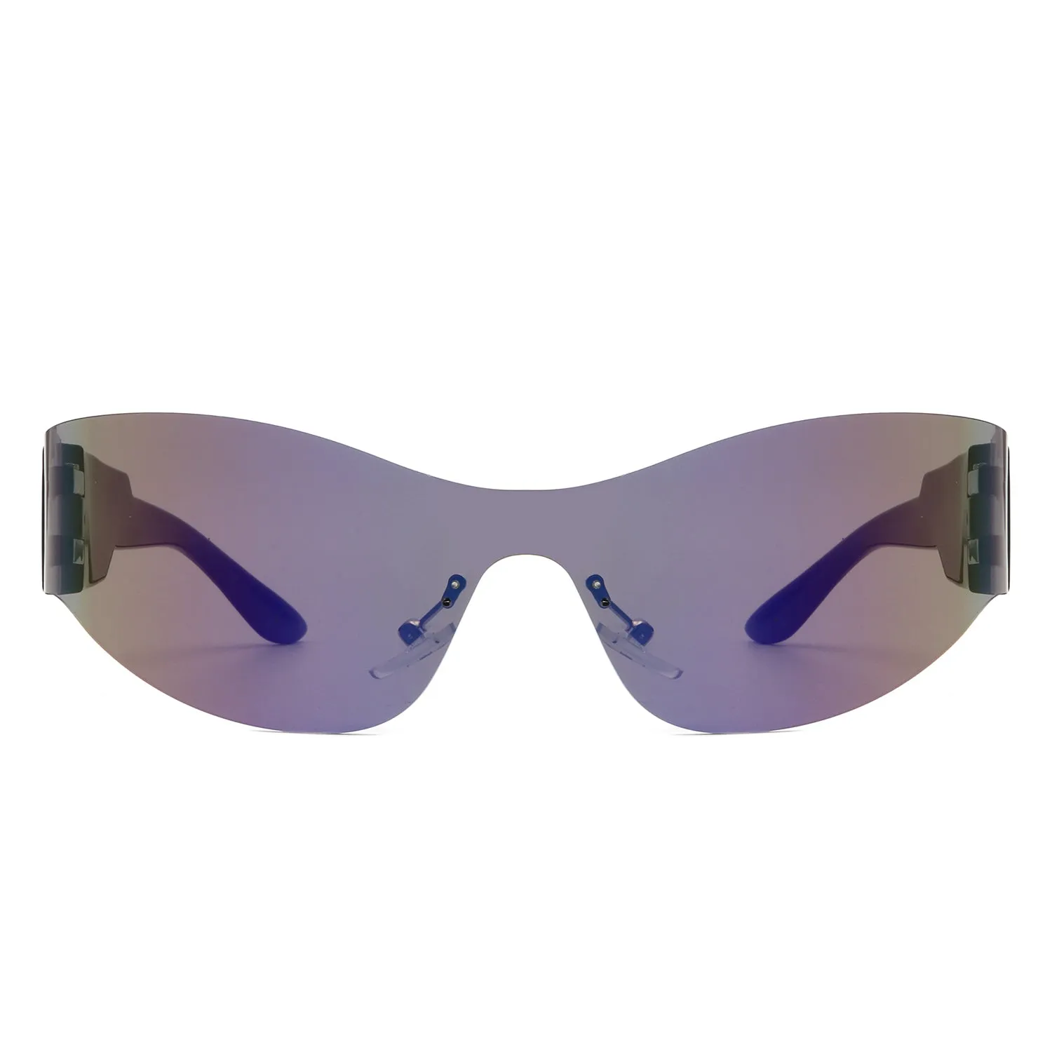 Galadriel - Futuristic Mirrored Cyberpunk Sport Sunglasses