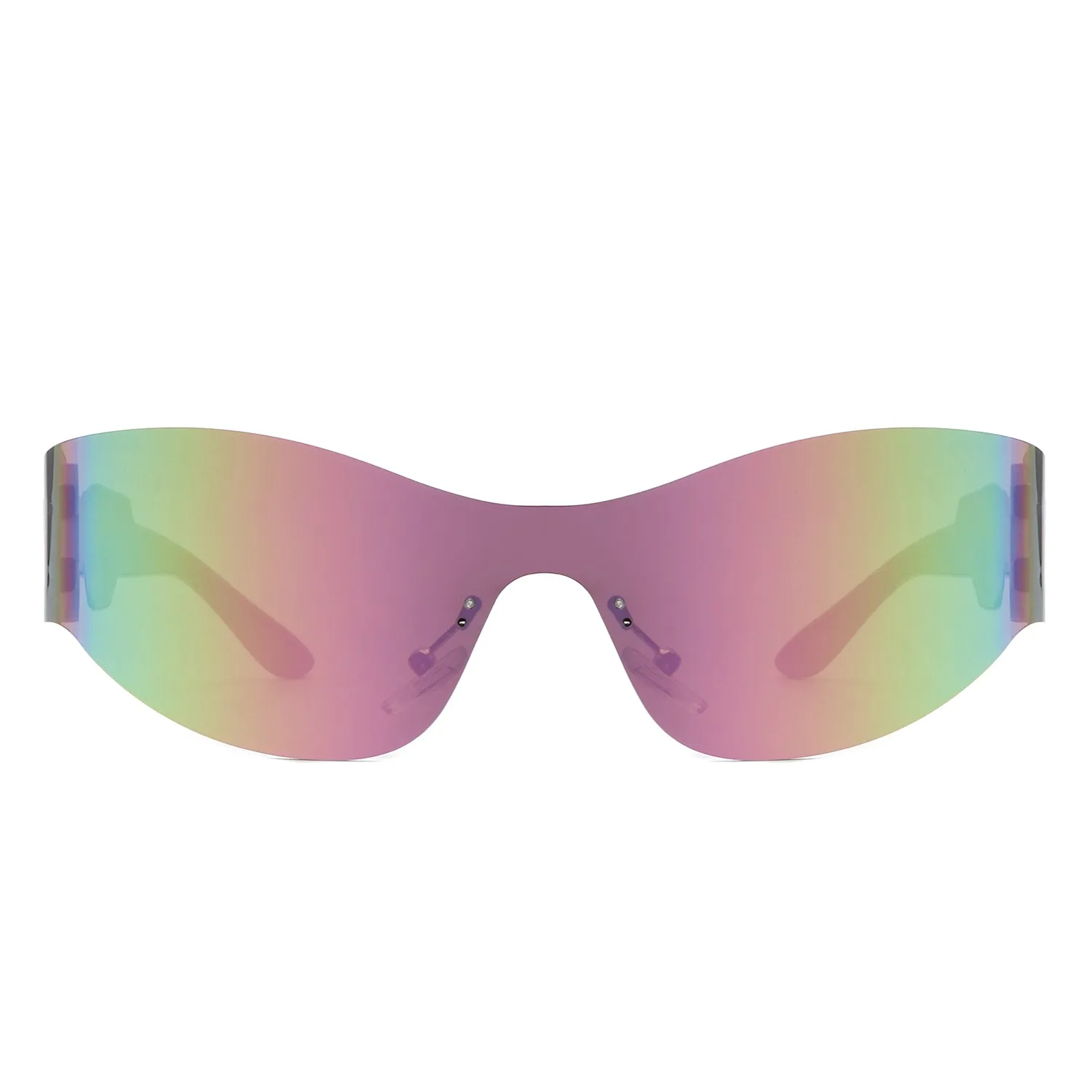 Galadriel - Futuristic Mirrored Cyberpunk Sport Sunglasses