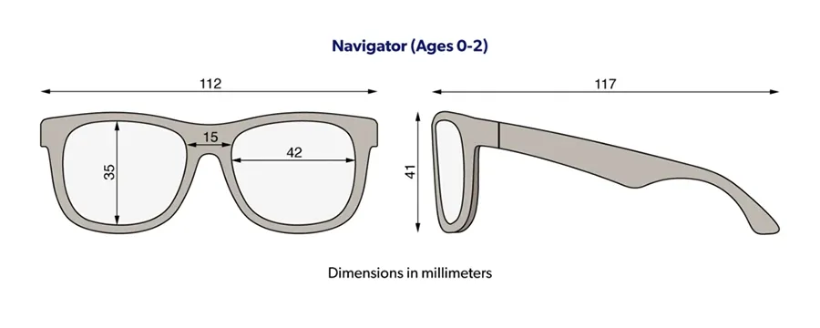 Good As Blue Navigator Kids Sunglasses