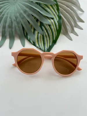 Hexagonal Sunglasses - Soft Pink