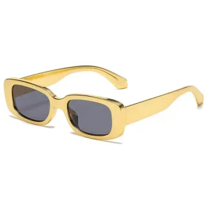 INDY Women's Goldmember Square Frame Sunglasses - Gold