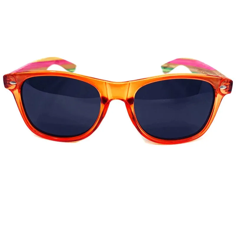 Juicy Bamboo Bliss: Polarized Sunglasses with Case