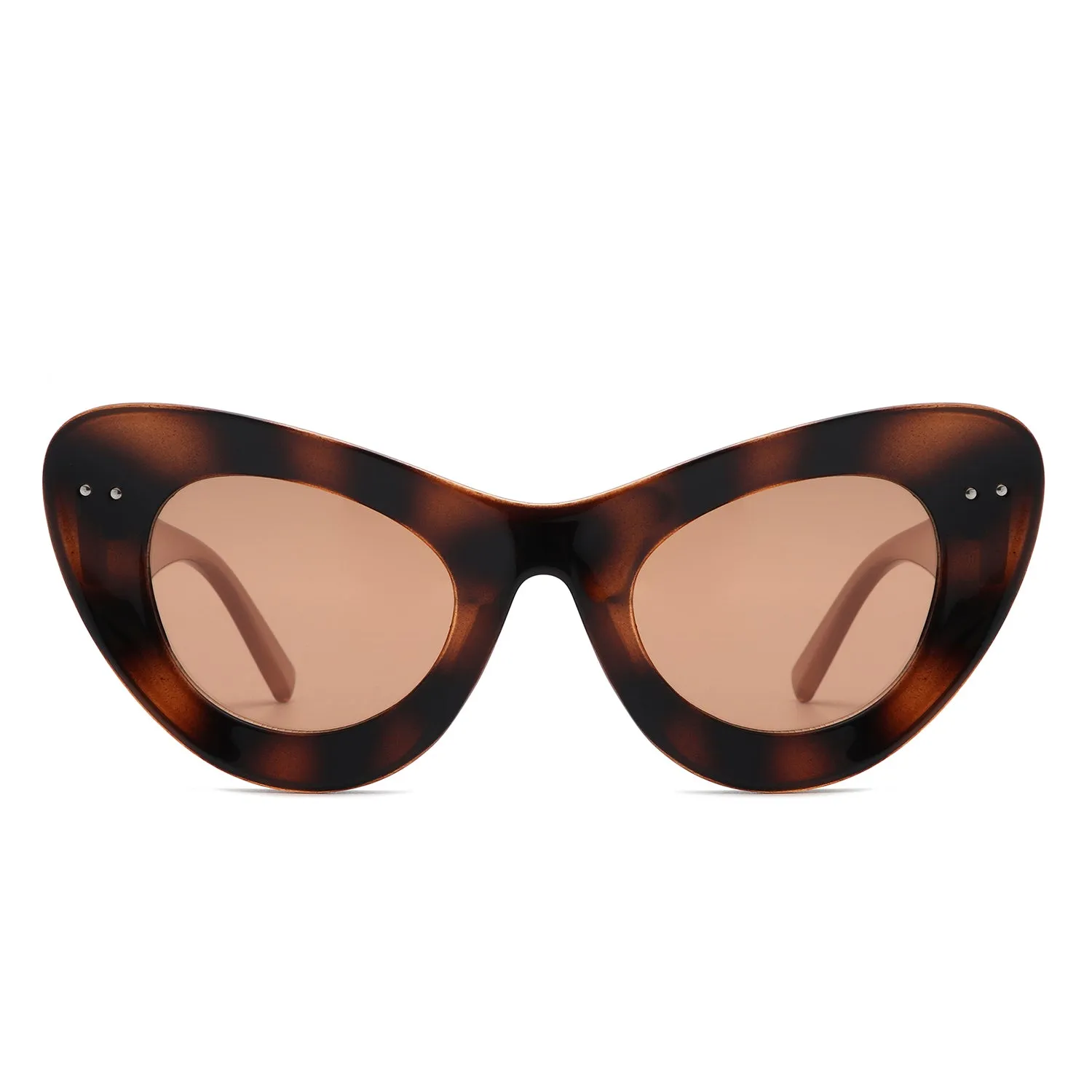 Luminara - Retro Round Cat Eye Women Fashion Sunglasses