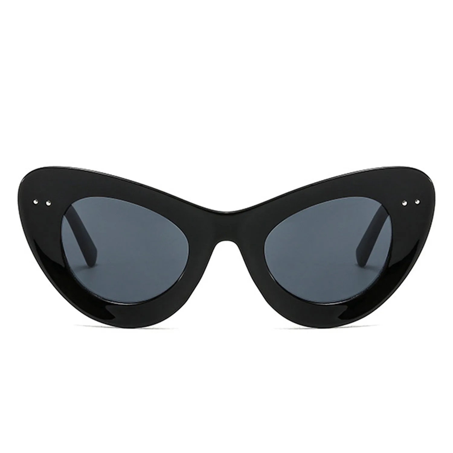 Luminara - Retro Round Cat Eye Women Fashion Sunglasses