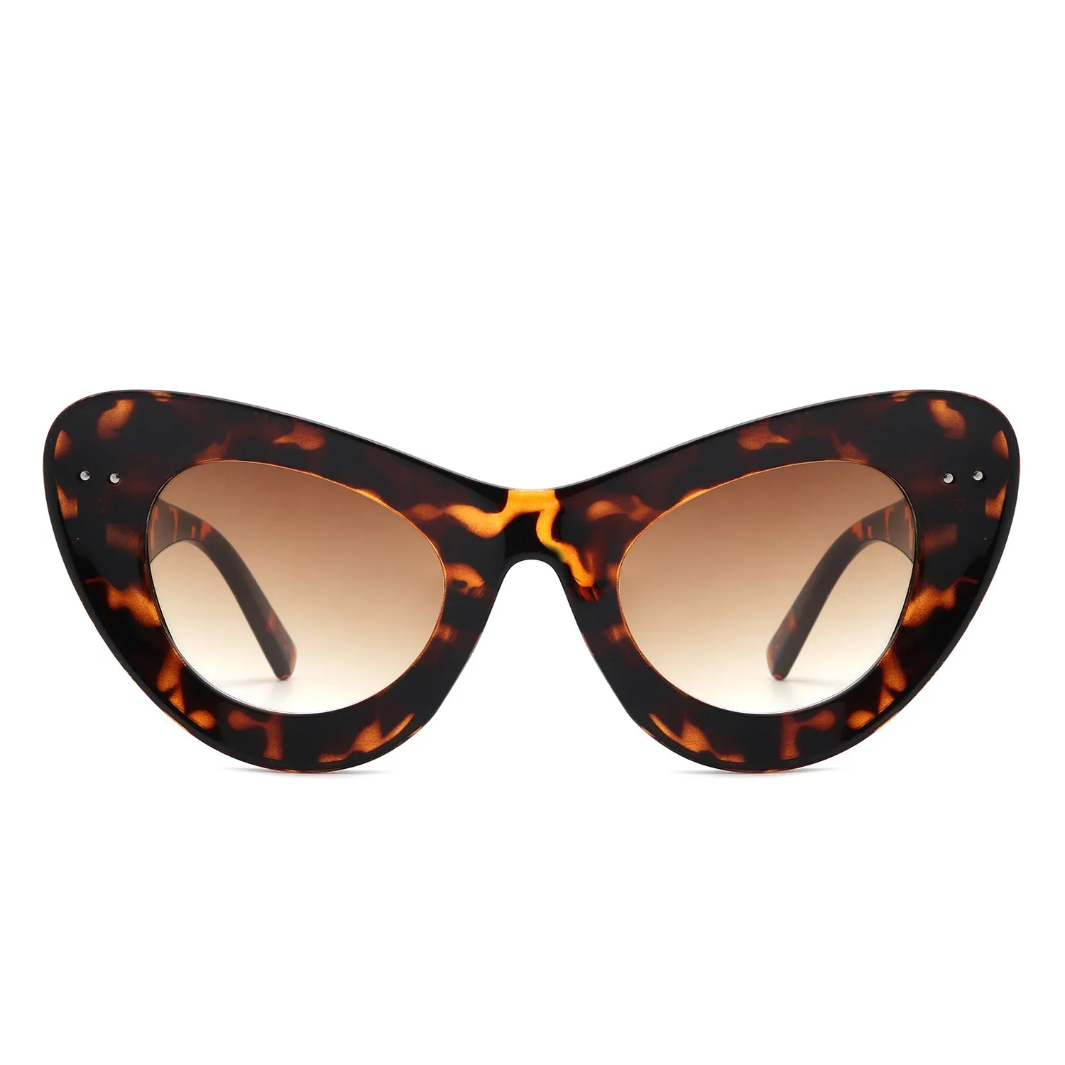 Luminara - Retro Round Cat Eye Women Fashion Sunglasses