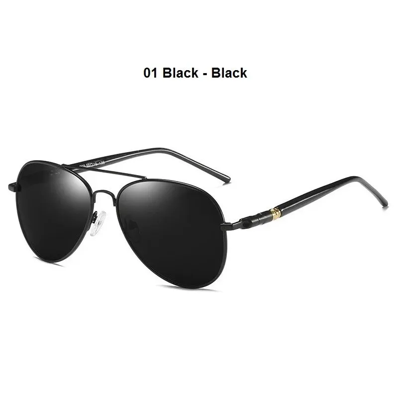 Luxury Men's Polarized Sunglasses For Men Women Driving Pilot Sun Glasses Vintage Black Designer Sunglasses Women's Shades UV400