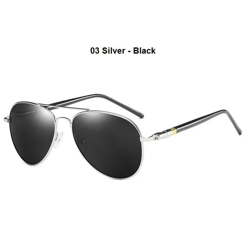 Luxury Men's Polarized Sunglasses For Men Women Driving Pilot Sun Glasses Vintage Black Designer Sunglasses Women's Shades UV400