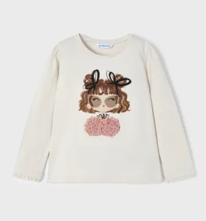 Mayoral Girls EcoFriends Fancy Girl L/S Shirt