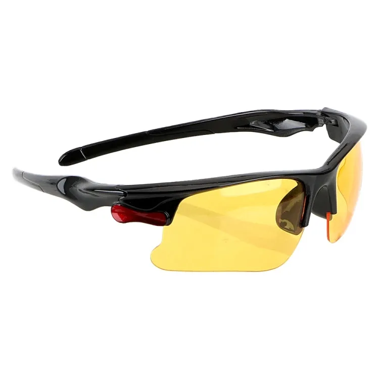 Night-Vision Glasses  Protective Gears Sunglasses Driving Glasses Anti Glare Night Vision Drivers Goggles(Yellow)