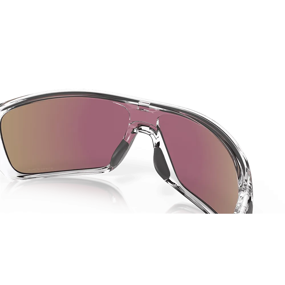 Oakley Turbine Rotor Sunglasses - Prizm Sapphire Lenses (Polished Clear Frame)