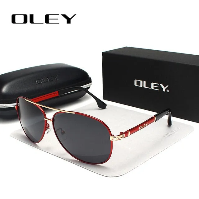 Oley Brand Sunglasses Men Polarized Classic Pilot Fishing Driving Y7005