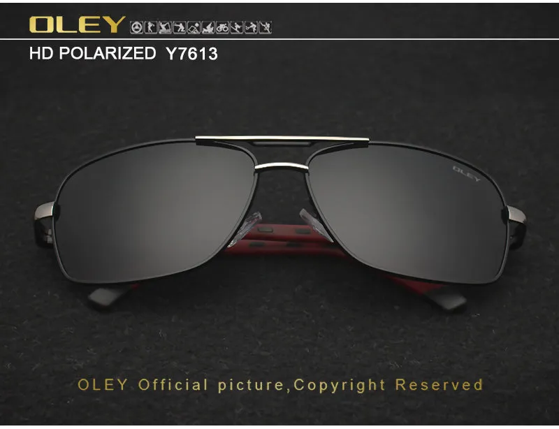 Oley Brand Y7613 Polarized Sunglasses Men Driving Uv400