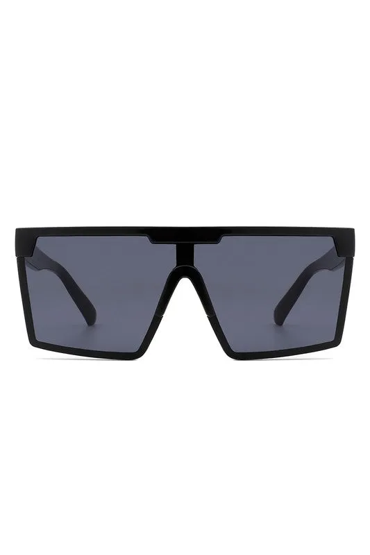 Oversize Square Flat Top Fashion Women Sunglasses