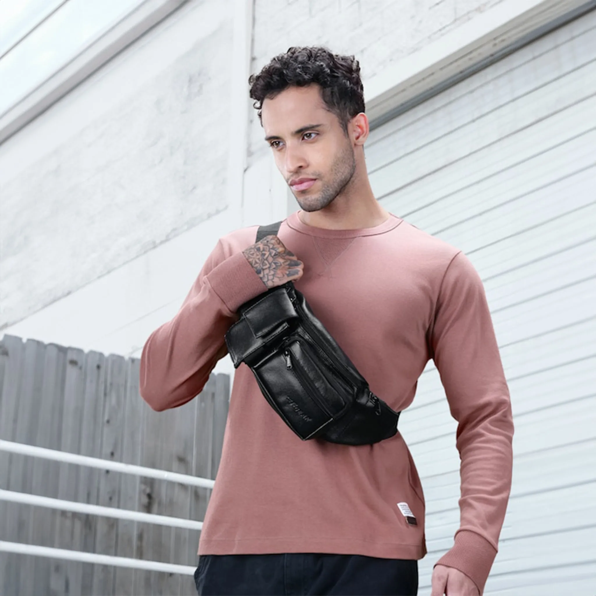 Potent Black Waist Bag