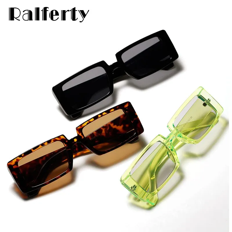 Ralferty Women's Sunglasses Small Rectangular W95060-1