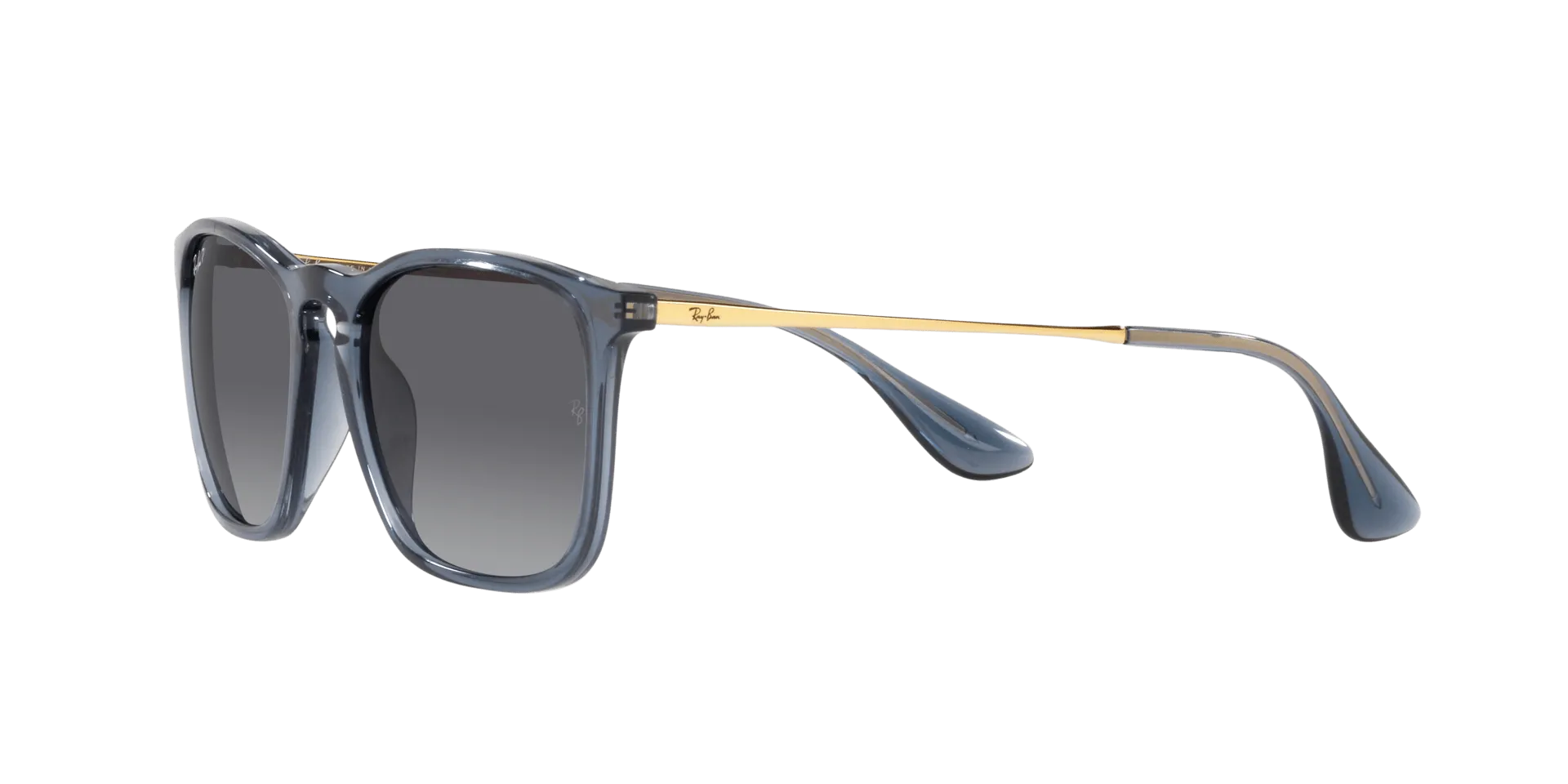 RAY BAN CHRIS TRANSPARENT BLUE | GRAY GRADIENT POLARIZED