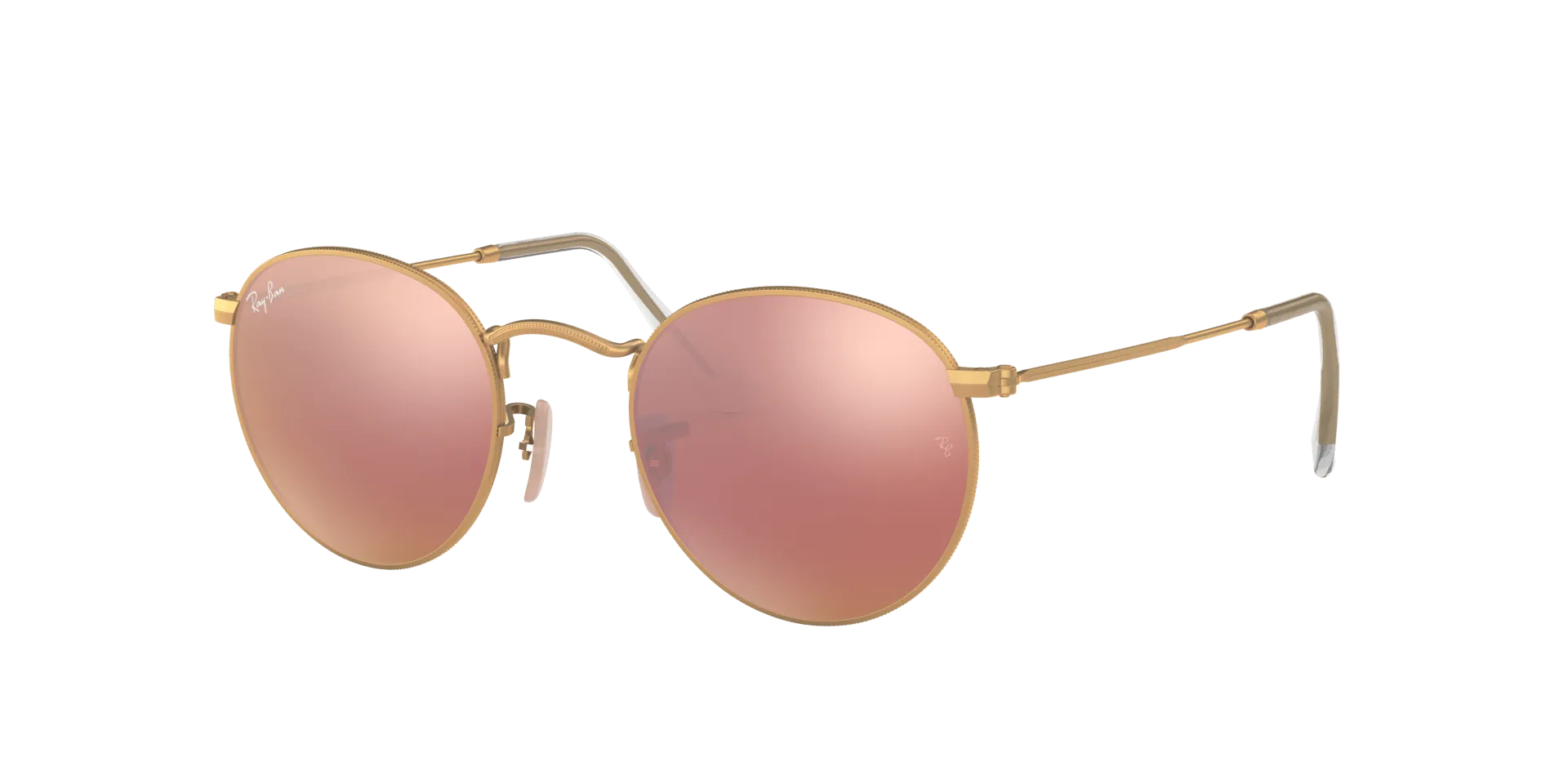 RAY BAN ROUND METAL GOLD | COPPER MIRROR