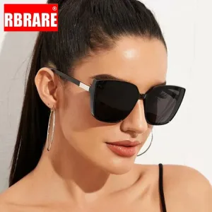 RBRARE Oversized Sunglasses Women Retro Square Sunglasses Women High Quality Sun Glasses for Women Brand Oculos De Sol Feminino