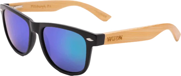 Real Bamboo Wood Wanderer Style Sunglasses by WUDN