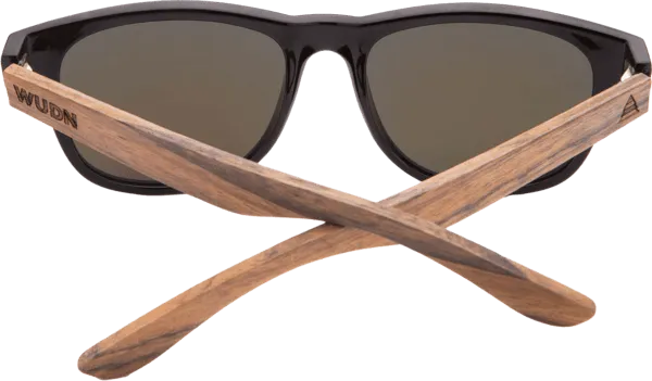 Real Ebony Wood Wanderer Sunglasses by WUDN