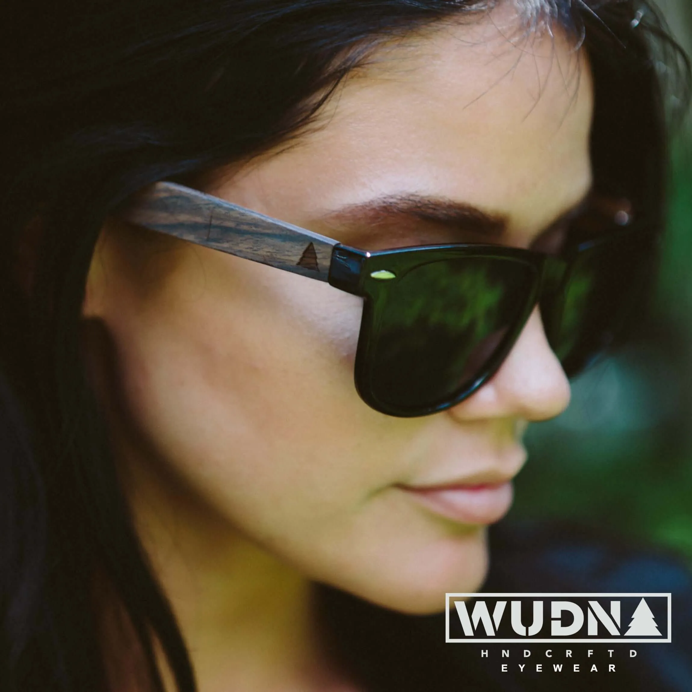 Real Ebony Wood Wanderer Sunglasses by WUDN